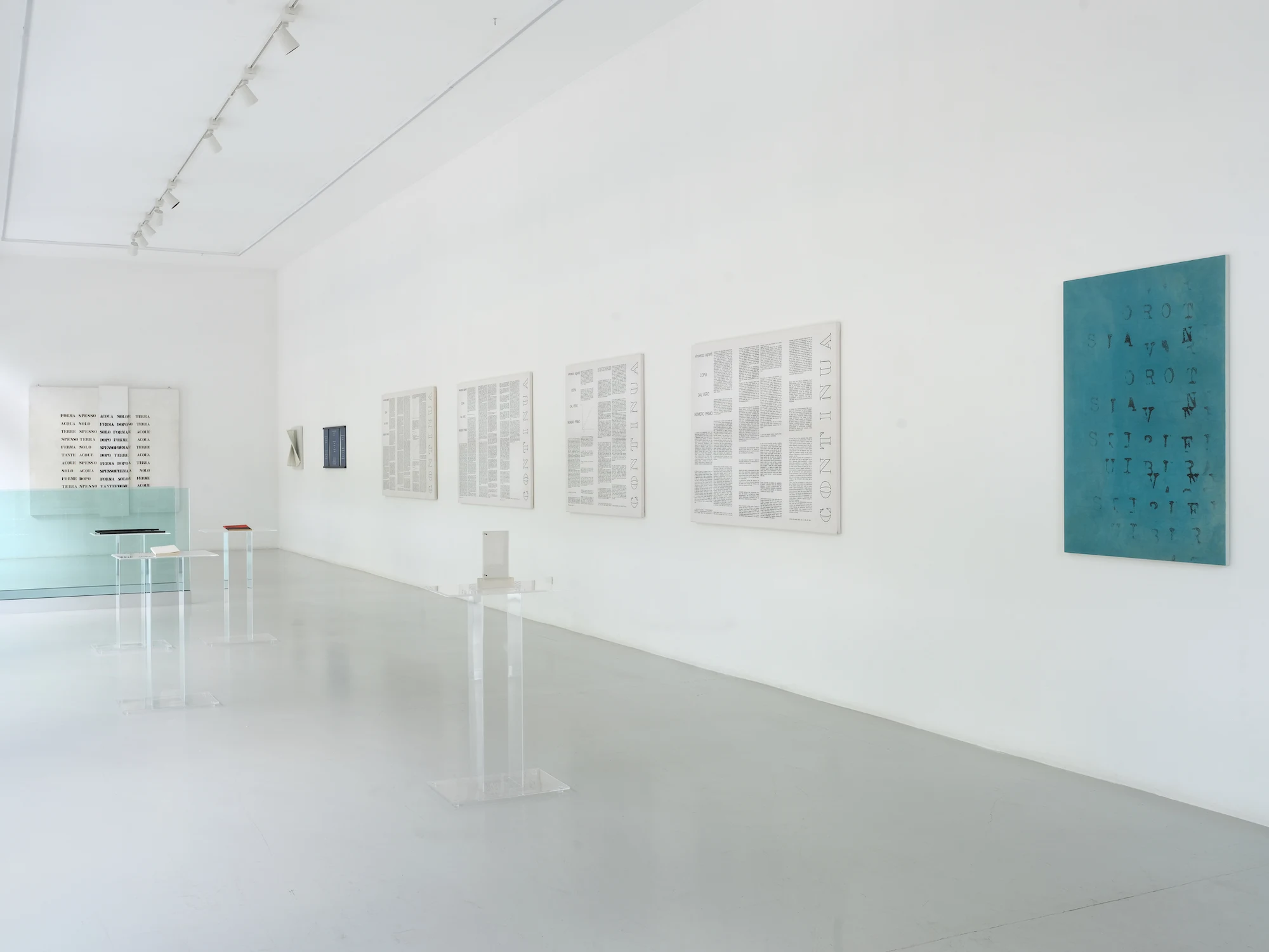 Interior view of Osart Gallery in Milan.